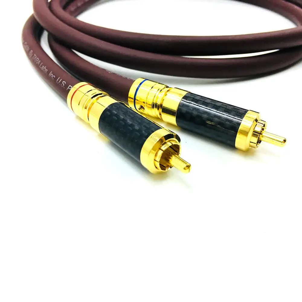 TOP HiFi пара 2RCA Штекерный кабель RCA справочный интерсоединительный аудиокабель