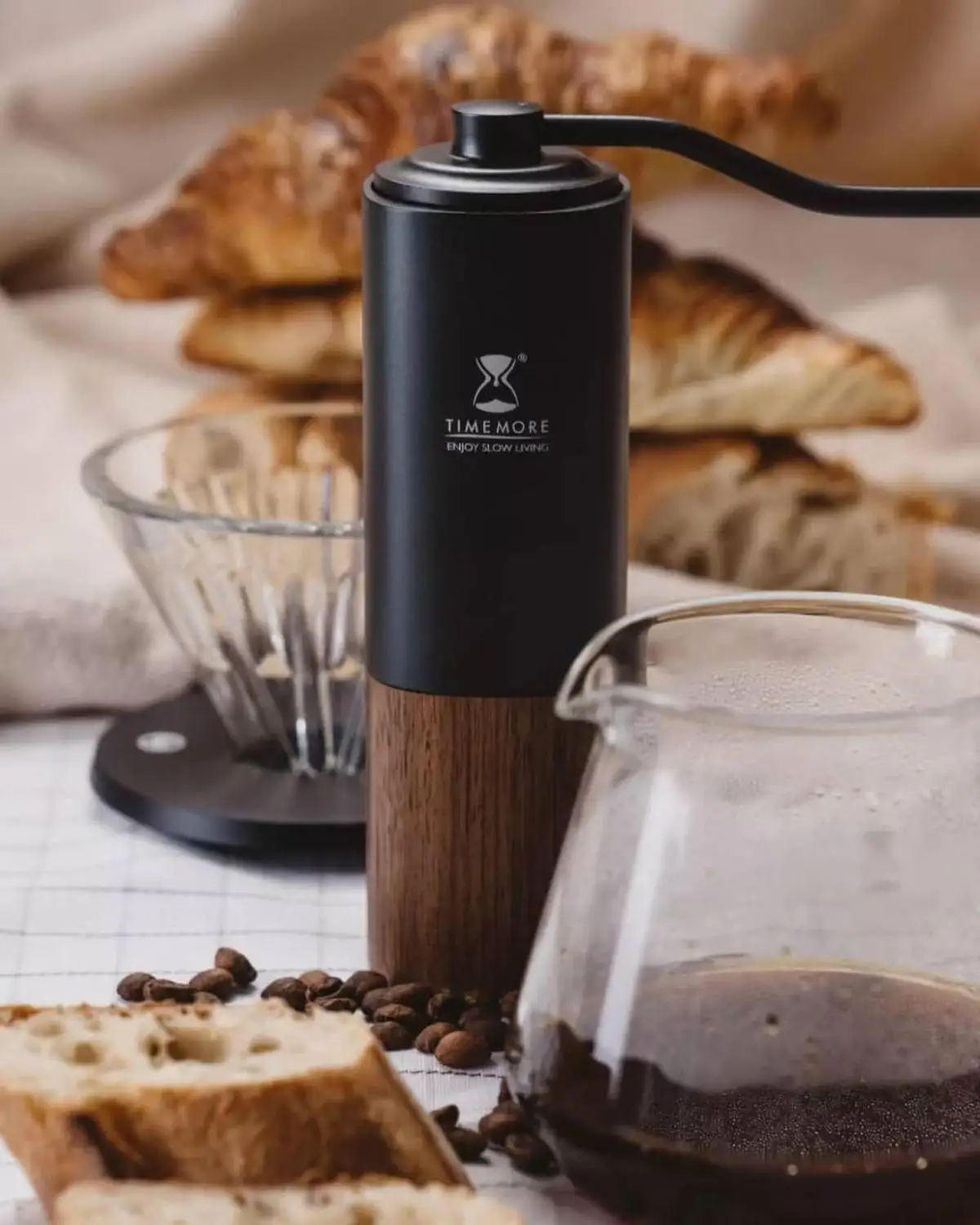 TIMEMORE-molinillo de Caf&eacute; manual G1 / G1 PLUS, rebaba de recubrimiento de titanio, minimalismo, para espresso-5