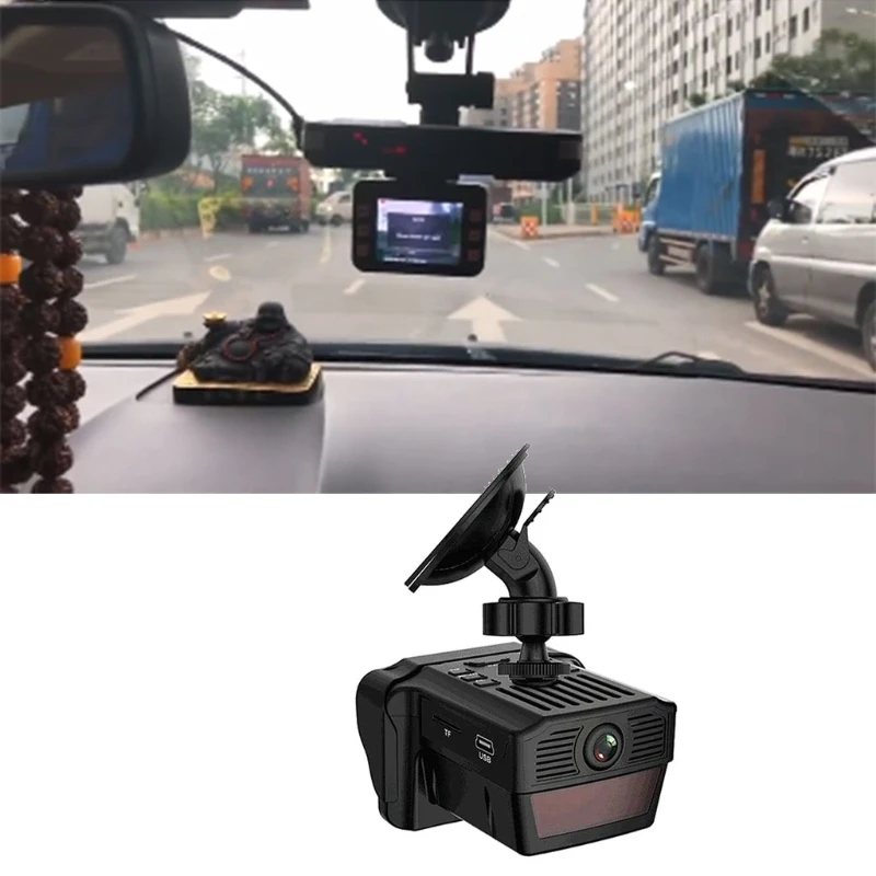 

Portable GPS Detector 2 in 1 Car Dashcam Speed Camera Radar-Detector Electronic Dog Driving Recorder Driving Recorder