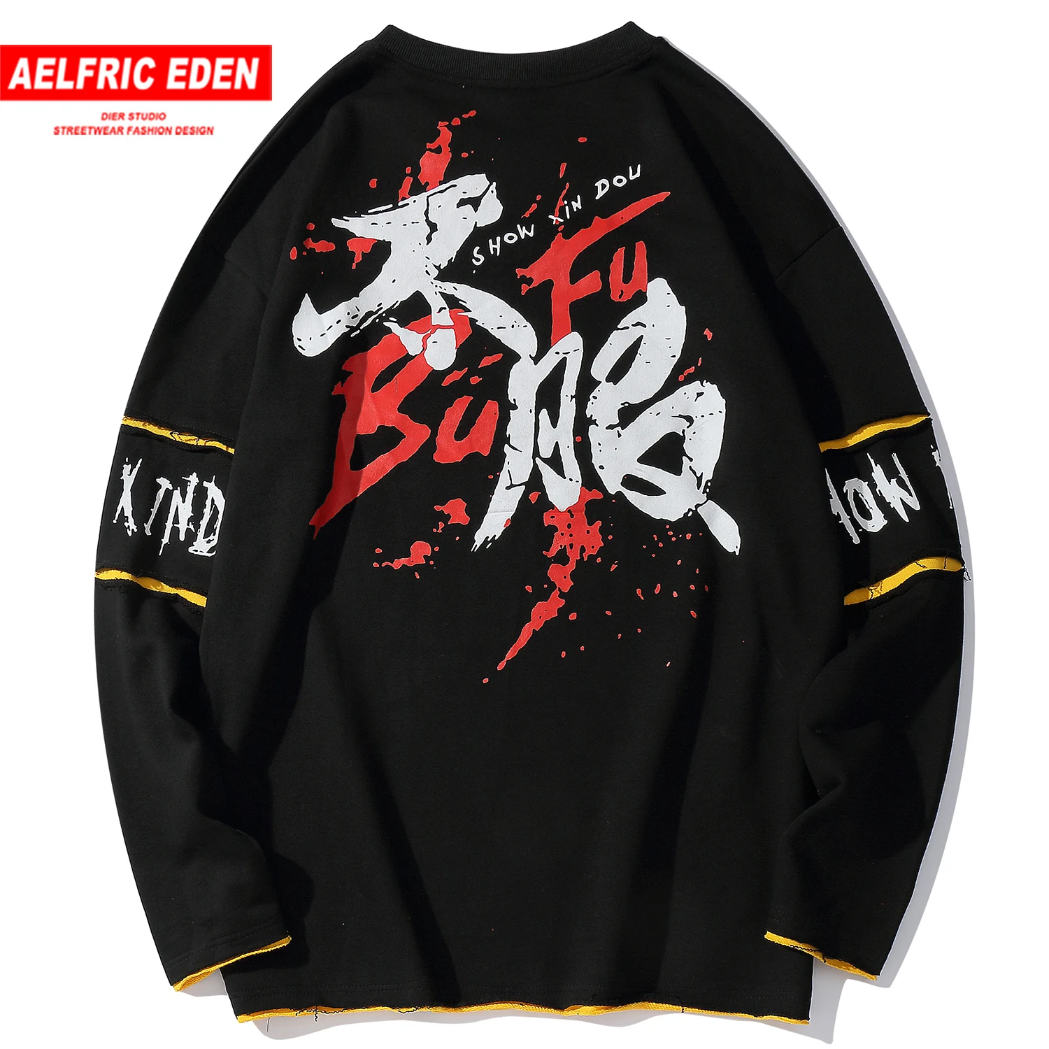 Aelfric Eden модная уличная одежда с буквенным принтом мужские толстовки осень 2019