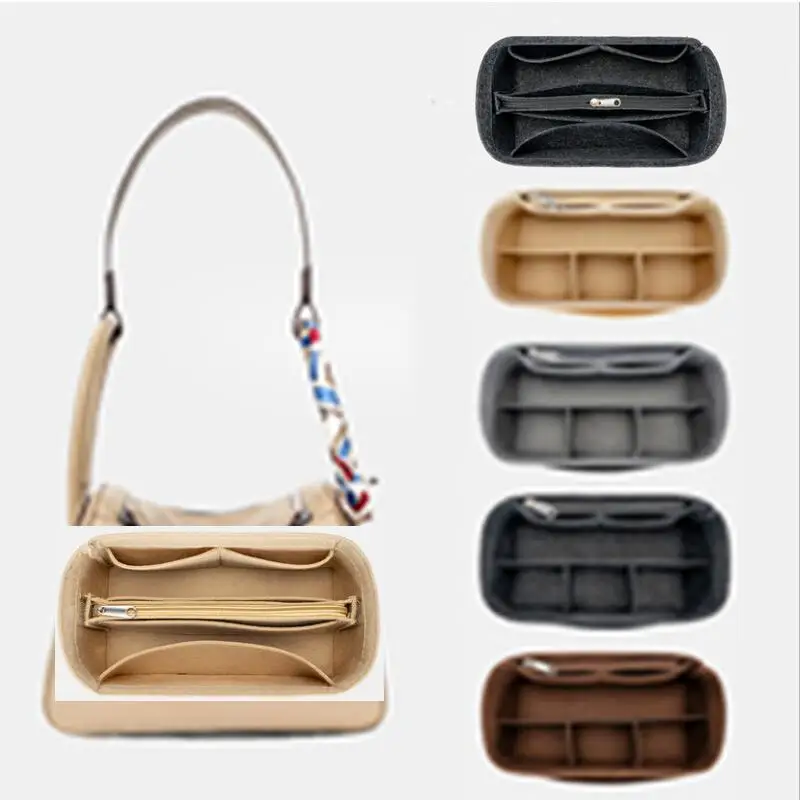 

For H LINDY 26 30 34 Felt Insert Bag Organizer Makeup Handbag Organizer Travel Inner Portable Cosmetic Original Organize Bags