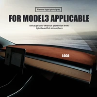 non slip dashmat protecter sunshade dashboard cover flannel dash mat for model y3 tesla model y model 3 car accessories
