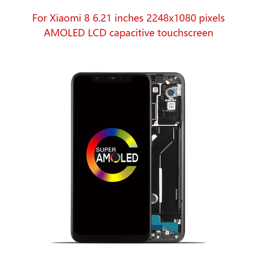 Оригинальный ЖК дисплей 6 21 &quotдля Xiaomi Mi 8 сенсорный экран дигитайзер рамка для Mi8 MI