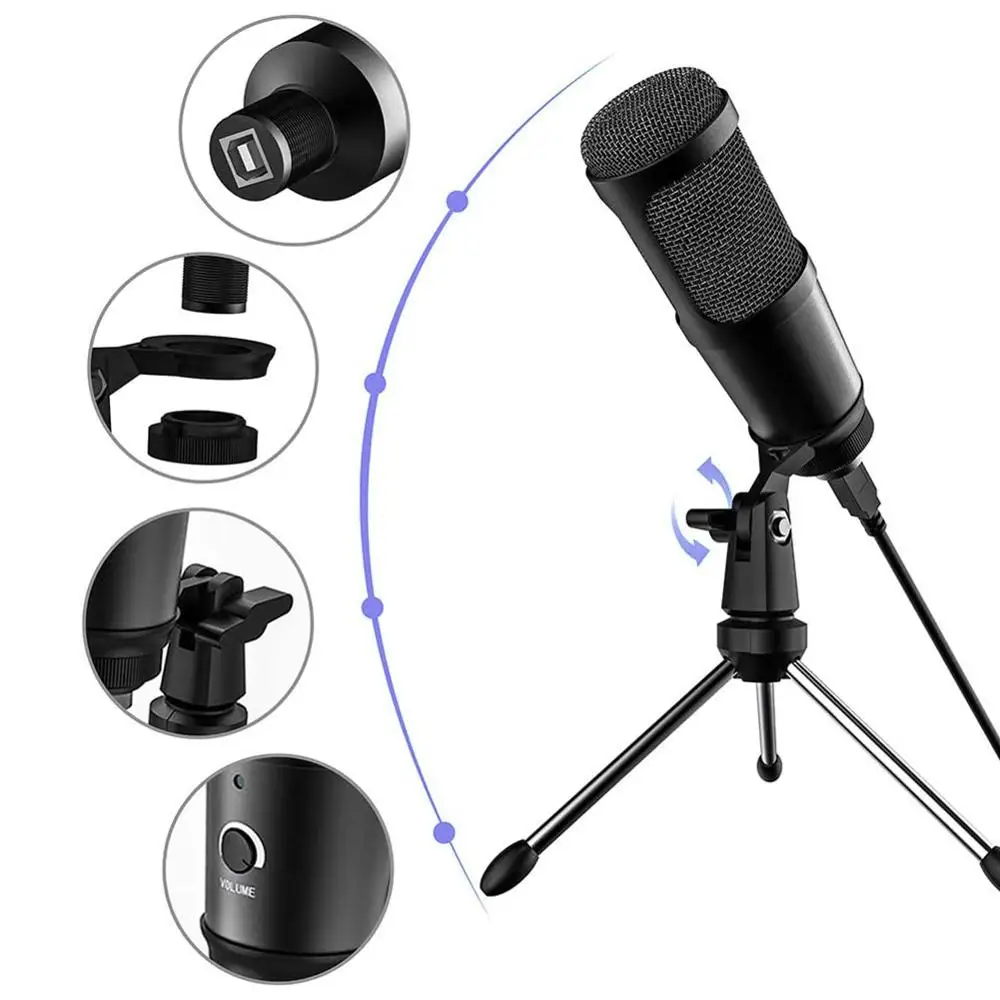 USB конденсаторный микрофон для компьютера караоке Студия bm 800 YouTube игровая Запись