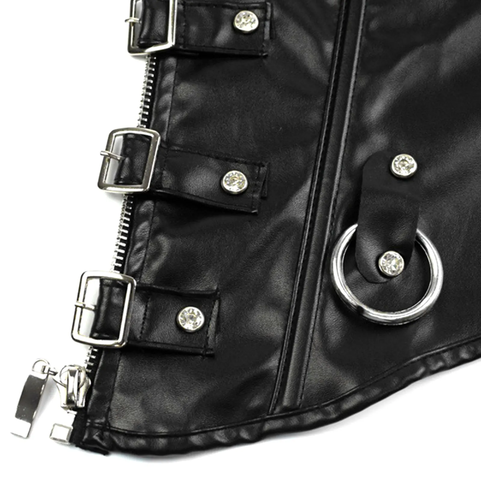 Женская обувь в стиле панк Женские ботинки из искусственной кожи Корсет Топ