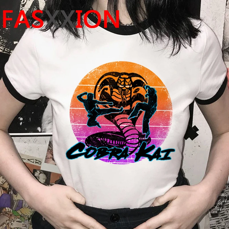 

Cobra Kai t-shirt men harajuku tumblr grunge white t shirt harajuku kawaii summer top top tees ulzzang