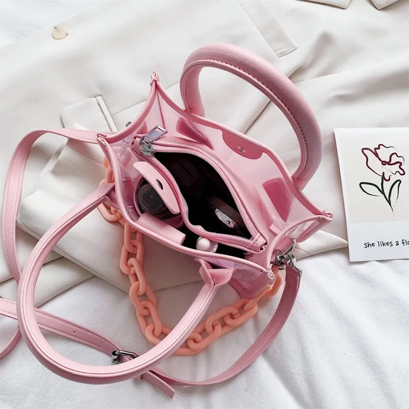 Прозрачный кошелек сумка-мессенджер через плечо с регулируемым ремешком женская