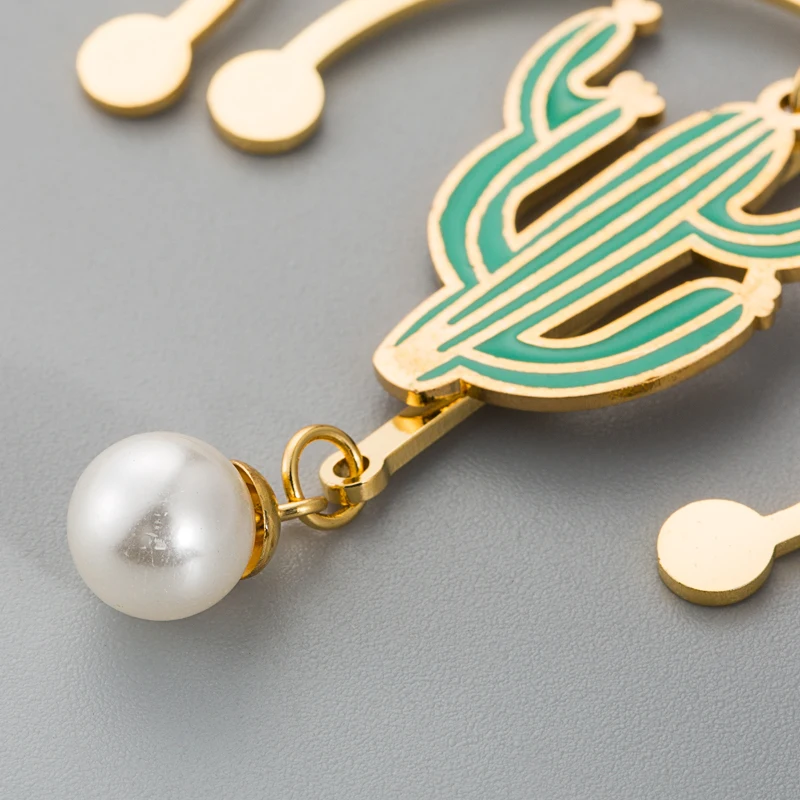 Корейские модные серьги-капельки из нержавеющей стали креативные полукруглые С