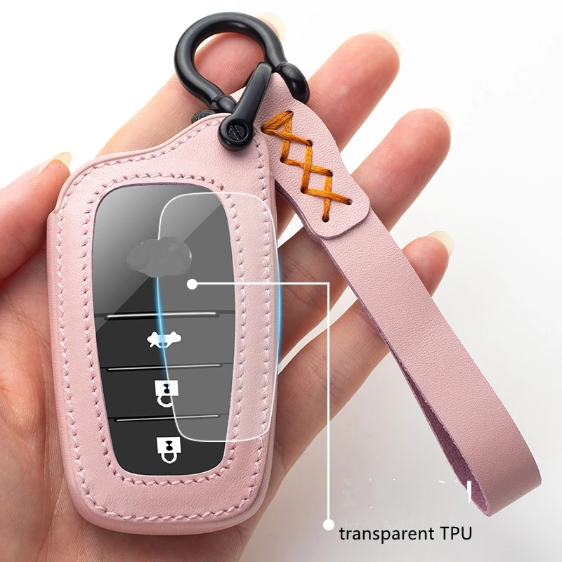 Автомобильный чехол-брелок из натуральной кожи держатель для Toyota Avalon Camry Land Cruiser