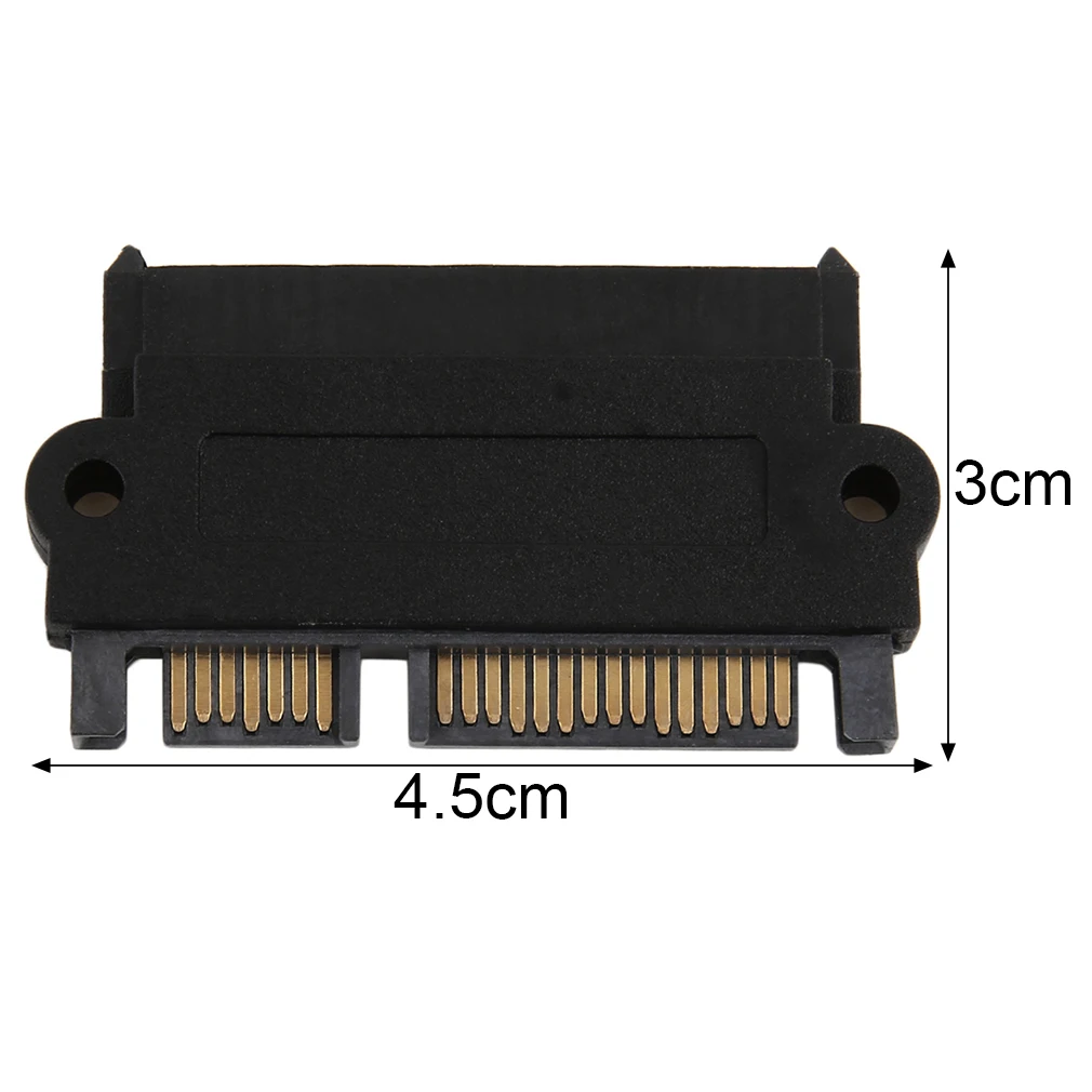 

Professional SFF-8482 SAS To SATA 180 Degree Angle Adapter Converter Straight Head Perfect Fit Your Device Drop Shipping