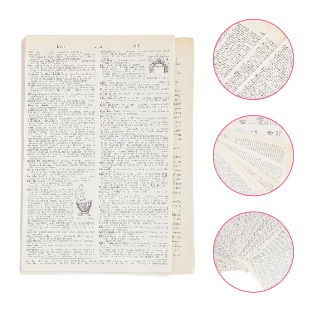 

114 Sheets Journal Pages Vintage Kraft Paper Ephemera Pack Scrapbooking Page