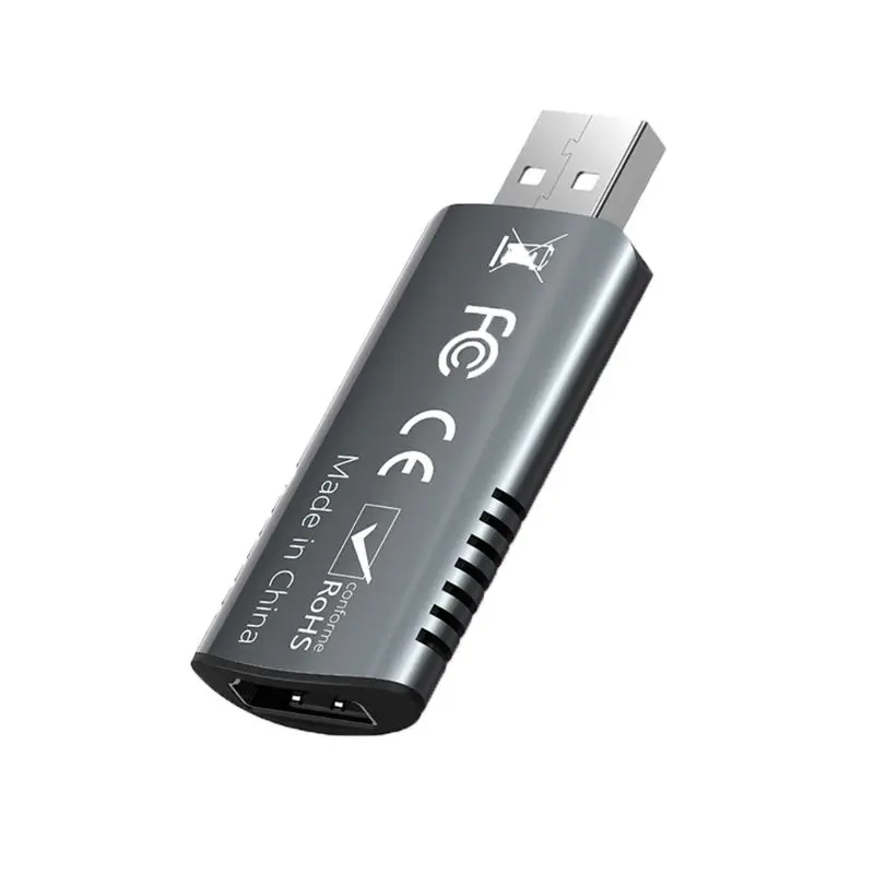 

Video Capture Card USB 2.0 1080P Grabber Record Box for Game Live Record 28TE