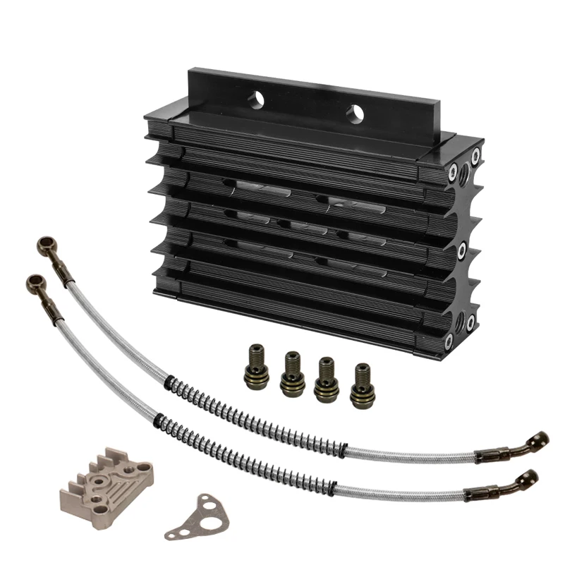 

Комплект масляного радиатора с ЧПУ, алюминиевый адаптер, крышка цилиндра двигателя, охлаждение для квадроцикла, питбайка, мотоцикла, мотокросса, мотоцикла 50CC-125CC