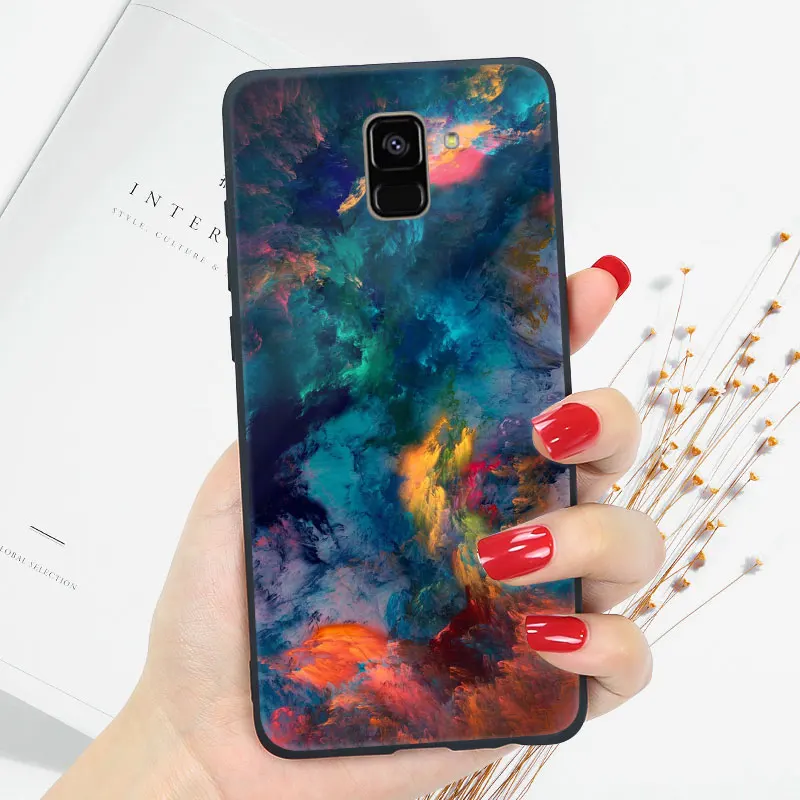 Мягкий для samsung J6 плюс чехол Глянцевая блестящая для samsung Galaxy J4 Plus J3 J5 J7 чехол Coque - Цвет: oo2