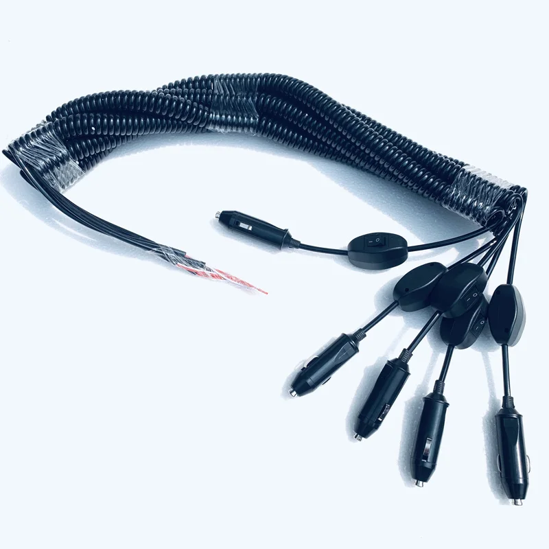 12V 24V 180W ПУ пружинный кабель 300 см растягивающейся проволокой реле провод с