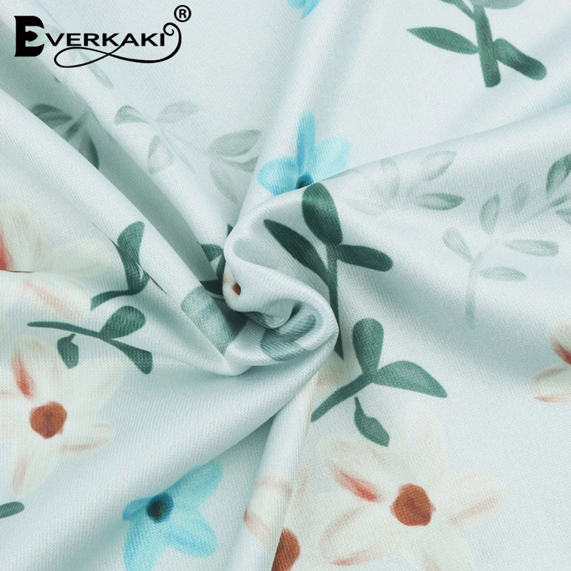 

Everkaki Strap Mini Dresses Women Summer Beach Floral Print Boho Sexy Party Bodycon Plus Oversize Short Dress Vestidos 2021 New