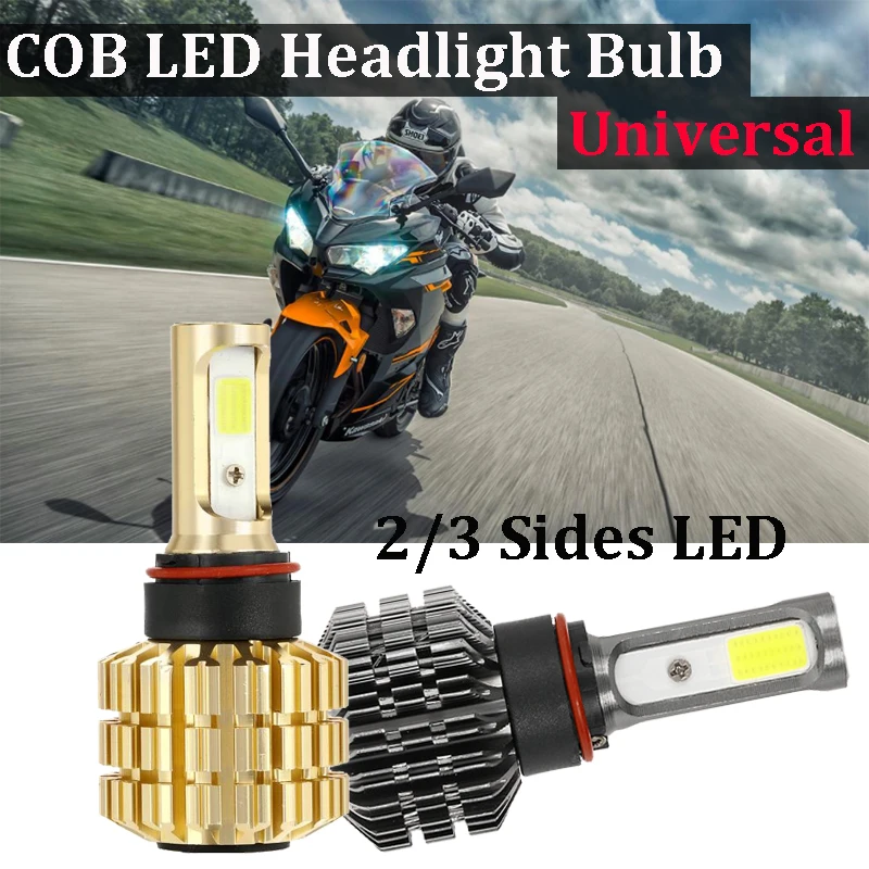 8-80V 12V мотоциклов светодиодные фары лампы 18/30 Вт 3600LM Hi короче спереди и длиннее