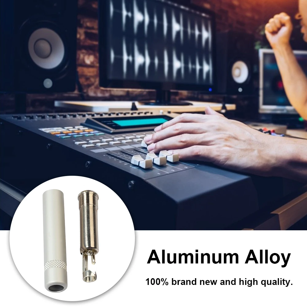 

6.35mm Stereo Female Socket 6.5mm Audio Plug Jack Connector 6.5 Microphone Amplifier Adapter Speaker Connecto