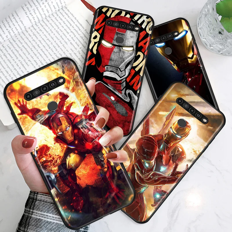 

Marvel Superhero Lron Man For LG G8 V30 V35 V40 V50 V60 Q60 K40S K50S K41S K51S K61 K71 K22 K31 K42 K92 ThinQ 5G Phone Case