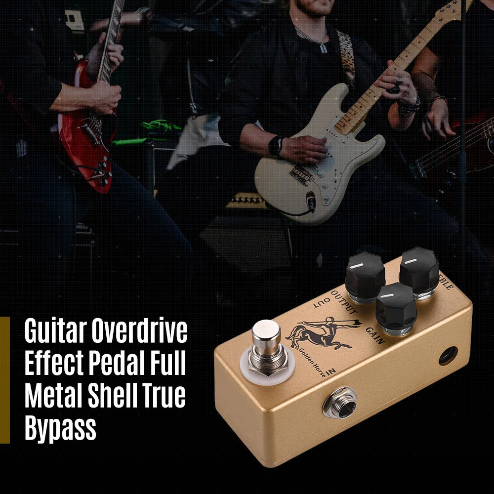 

MOSKY Golden Horse Guitar Overdrive Effect Pedal Full Metal Shell True Bypass