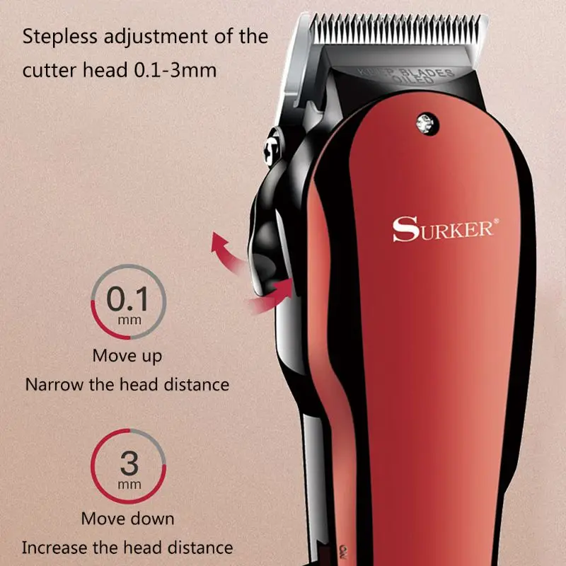 

Professional Men Electric Trimmer Vintage Hair Style Haircut Machine Barber Clippers