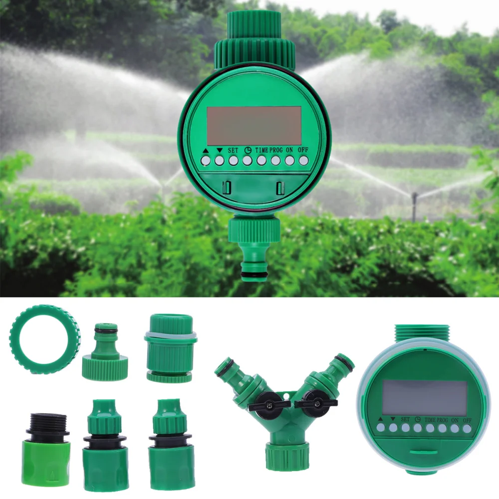 

Garden Irrigation Timer Set Quick Release Garden Watering Timer Controller Without Battery Green