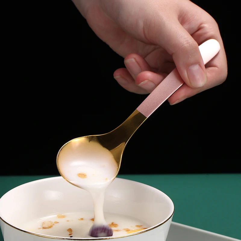 Домашние суповые ложки круглая ложка из нержавеющей стали 304 для пищевых