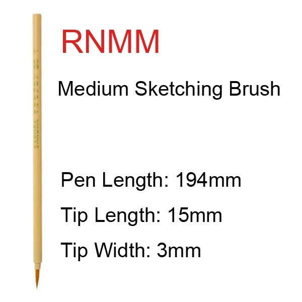 Medium Sketch Brush Сакура Акварельная Кисть ручка мягкая кисть для краски остроконечная кисть нейлон акриловая краска ing масляная краска ing гуашь окрашивание фломастеры - Цвет: Medium Sketch Brush