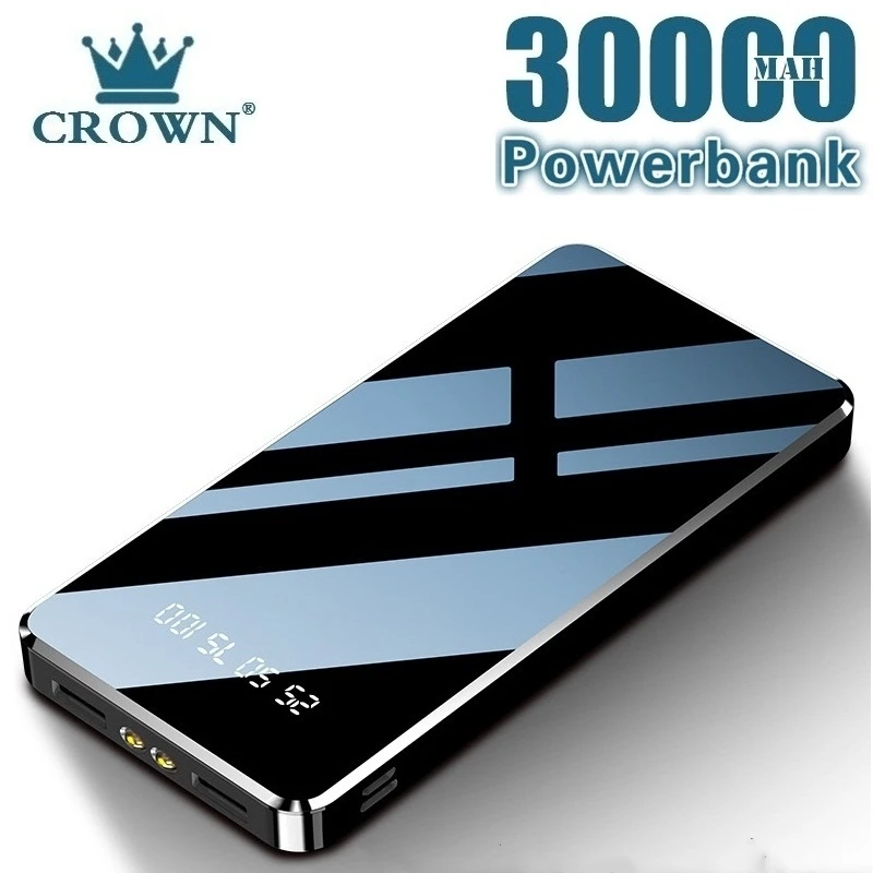 Горячее зарядное устройство 30000 мАч портативное USB внешний аккумулятор для Xiaomi Mi 9
