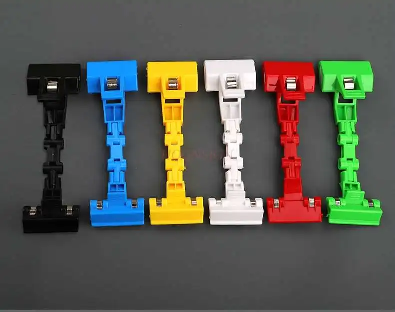 

10pcs Rotatable advertising clips explosive stickers clips 360 ° arbitrary rotating shelf clips mechanical hand clips