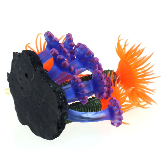 Аквариумный аквариум искусственное мягкое гибкое растение коралл аквариумный