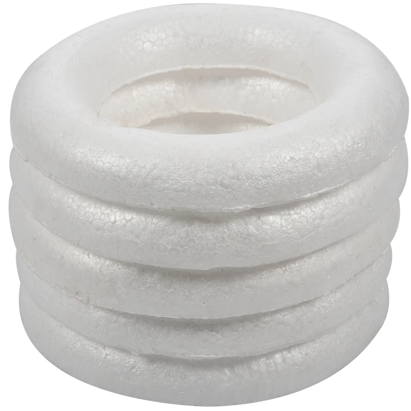 Горячий-Craftmill полукруглые поролоновые кольца/венки 25 см-коробка (5) | Дом и сад