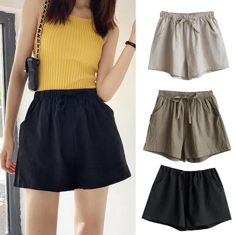 

Fashion Women Shorts Loose Comfortable Casual Breathable High Waist Plus Size Female Shorts Leisure Time Going Out Shopping