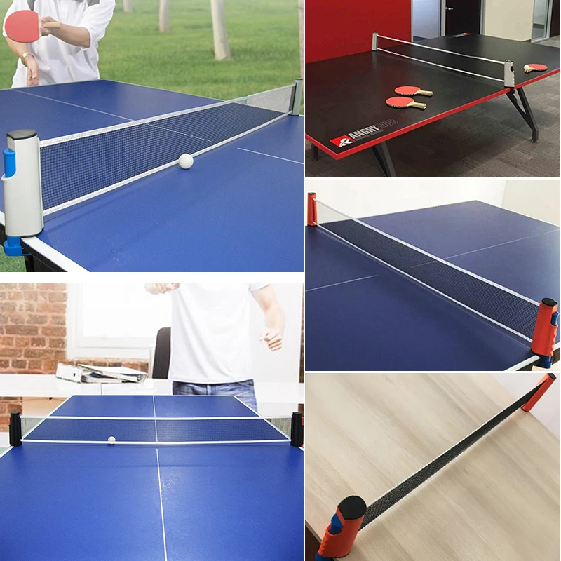 190 см Портативный Выдвижной Стол Теннисный стол пластиковый прочный сетчатый