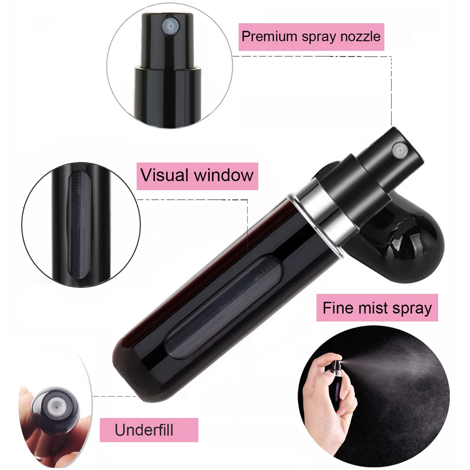 5 мл флакон для духов многоразового использования Портативный Путешествия спрей