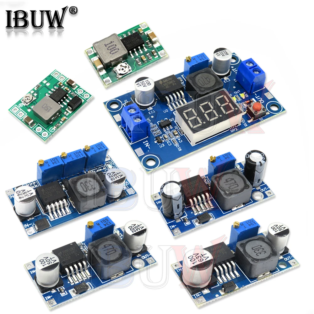 Регулируемый модуль регулятора напряжения LM2596 LM2596S MP1584EN MINI360 вход 4 В 35 выход DC в 30