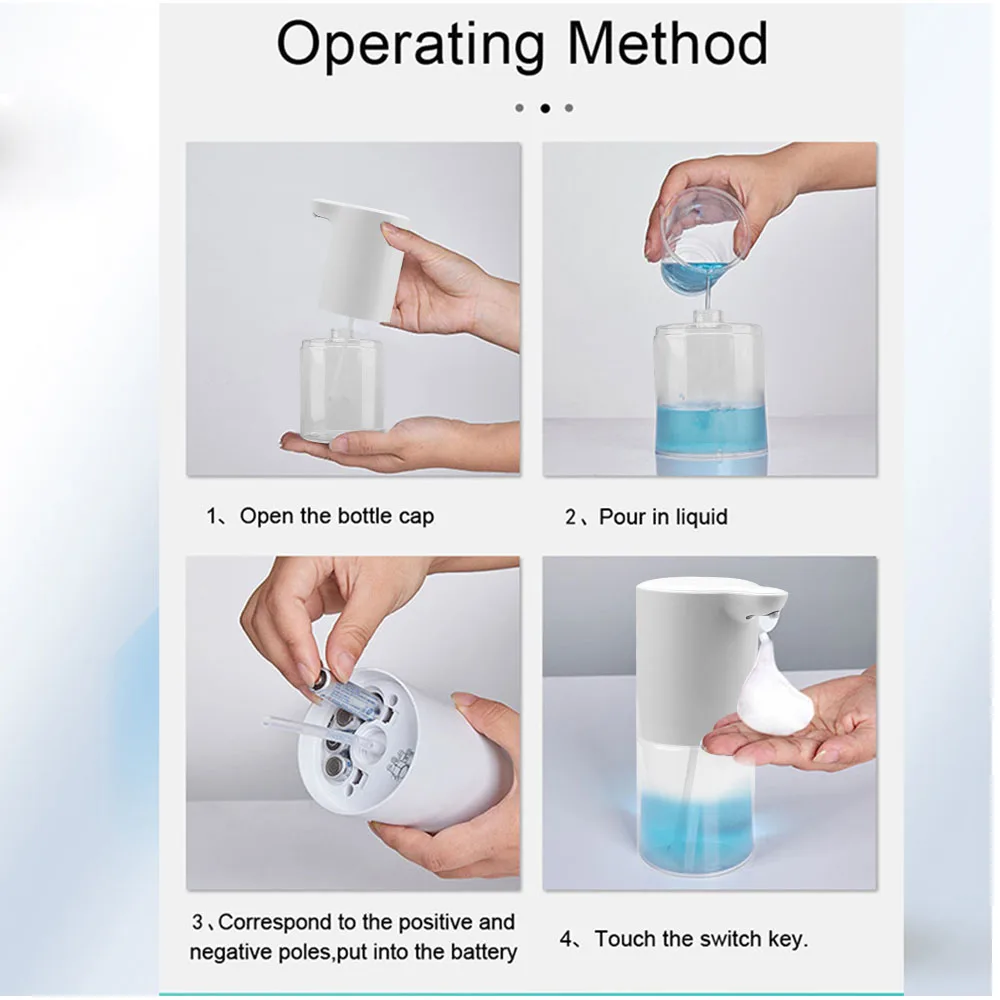 

Soap Dispenser Touchless Bathroom Foam Liquid Dispenser For Kitchen Automatic Soap Dispenser Smart Sensor Hand Washer