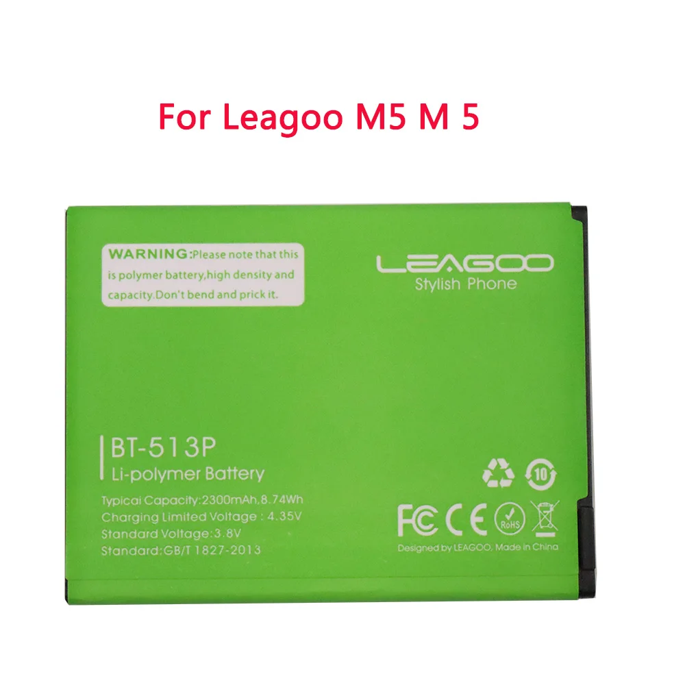 

New BT 513P BT513P BT-513P battery for Leagoo M5 M 5 3.8V 2300mAh Mobile Cell Phone Replacement Li-ion polymer battery