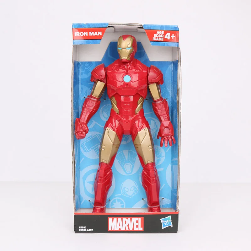 E5556 IRON BOX Классические 32,5 см игрушки Marvel Мстители 4 Человек-паук Черная пантера Железный человек Капитан Америка ПВХ Фигурки коллекционные куклы - Цвет: E5556 IRON BOX