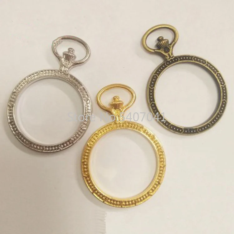 Popular5pcs/лот карманные часы Подвеска на металлическом каркасе Шарм рамка Установка