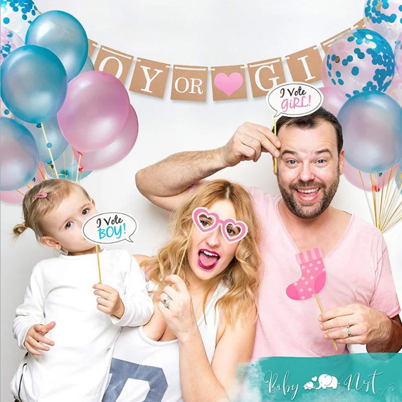 Вечерние воздушные шары для девочек и мальчиков 36 дюймов розовый баннер детей