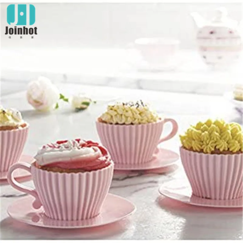 

5pcs Silicone Mold Non-Stick Small Muffin Cup Muffin Cup round Lovely Cup Cake Mold