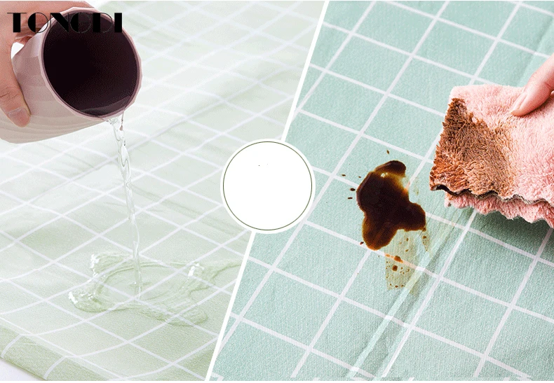 TONGDI портативный Настольный плед PEVA водостойкий маслостойкий экологичный