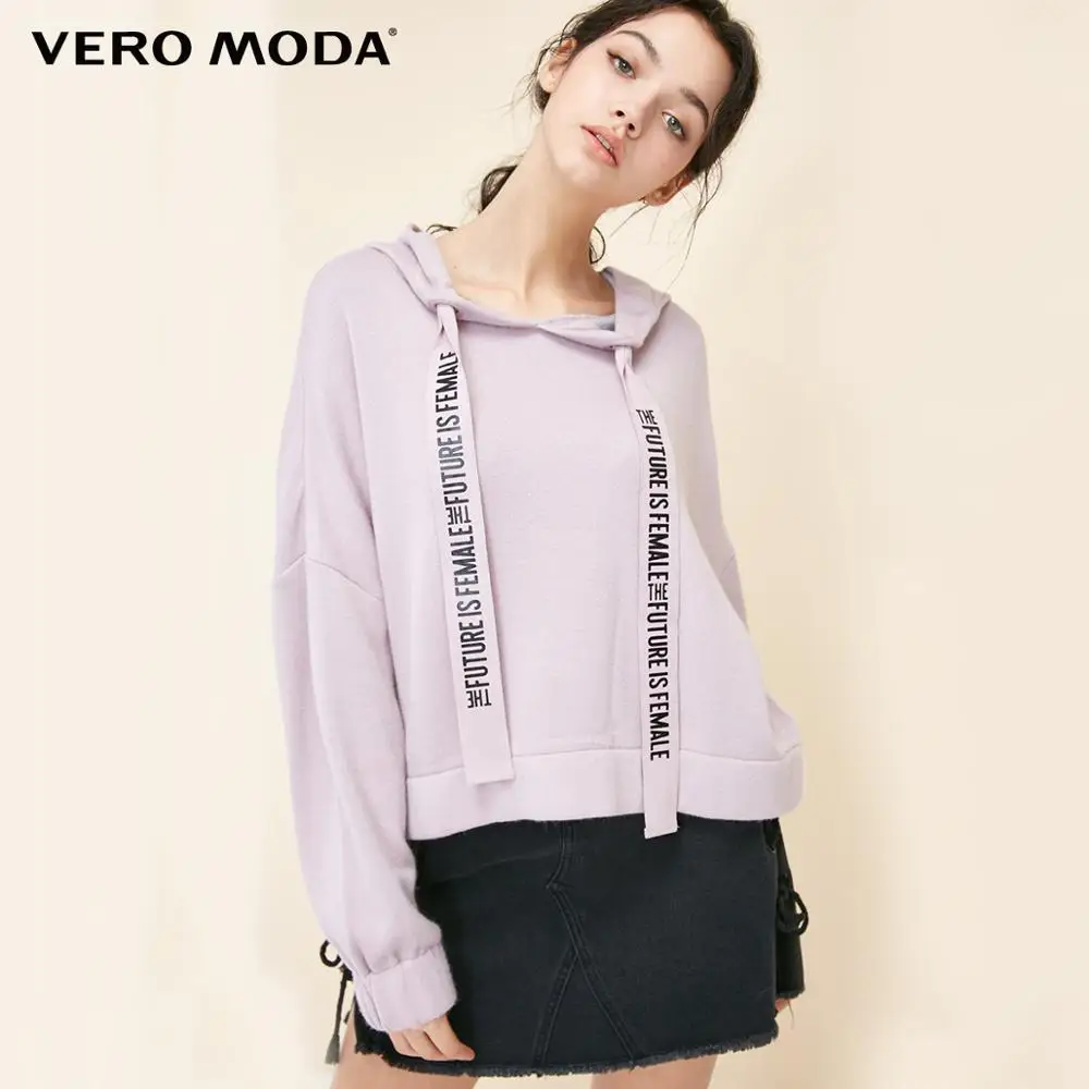 Vero Moda толстовки с капюшоном нарисованной надписью и левым плечом | 319133502|Женские