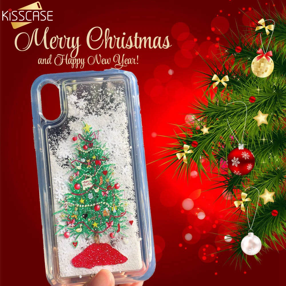 KISSCASE чехол для телефона с изображением Санта-лося iPhone 11 Pro Max XS рождественским