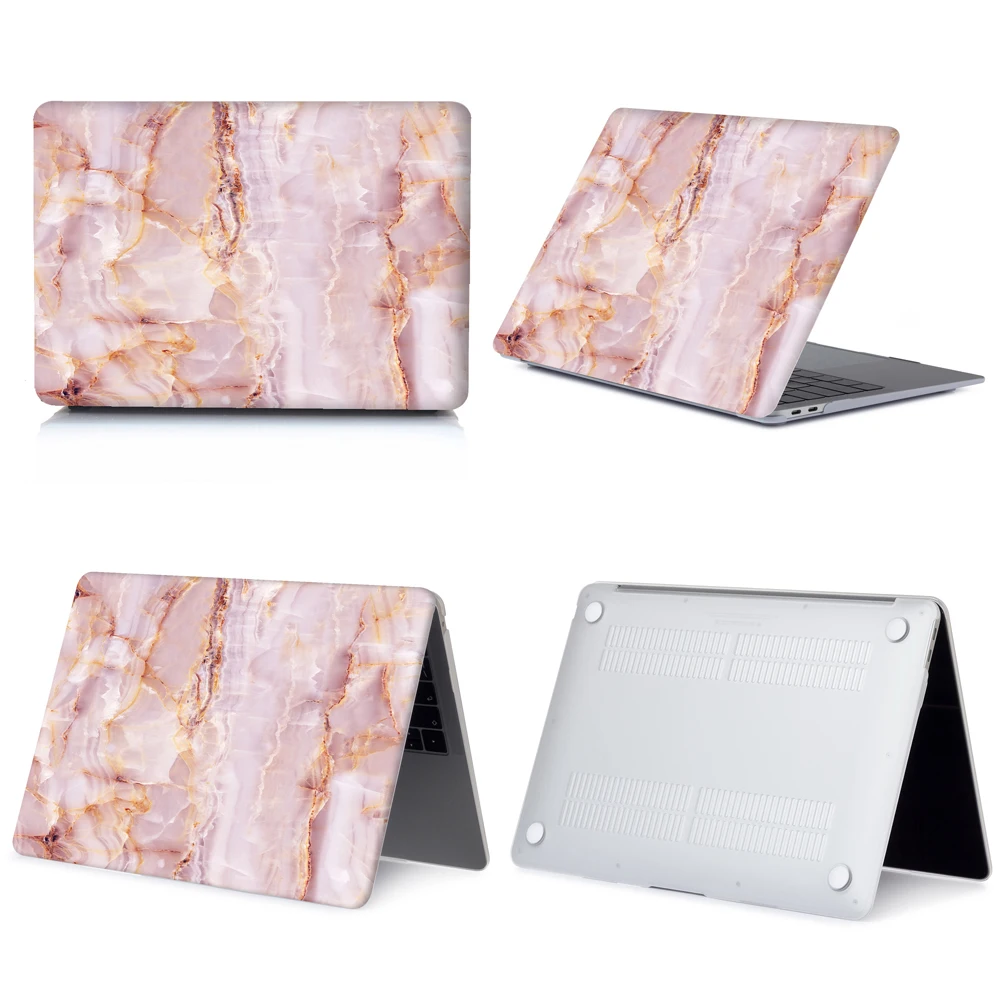 2020 мраморный чехол для ноутбука Apple MacBook Air 13 M1 Macbook Pro 12 с сенсорной панелью 15 16
