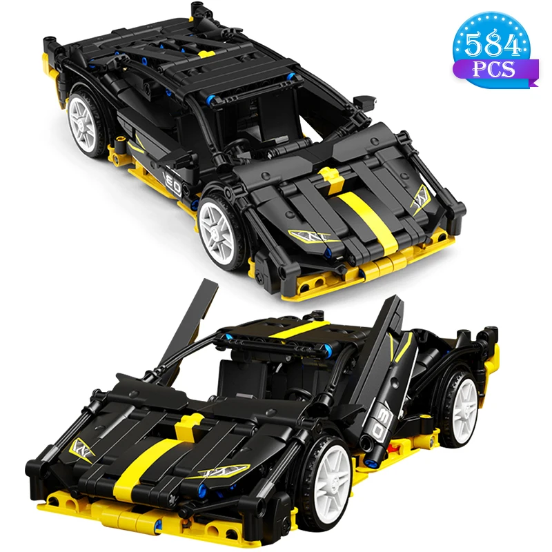 

Technical Creation Famous Racing Car Assembly Building Blocks Ideas Sports Cars Bricks Children's Education Set Toys Boys Gifts