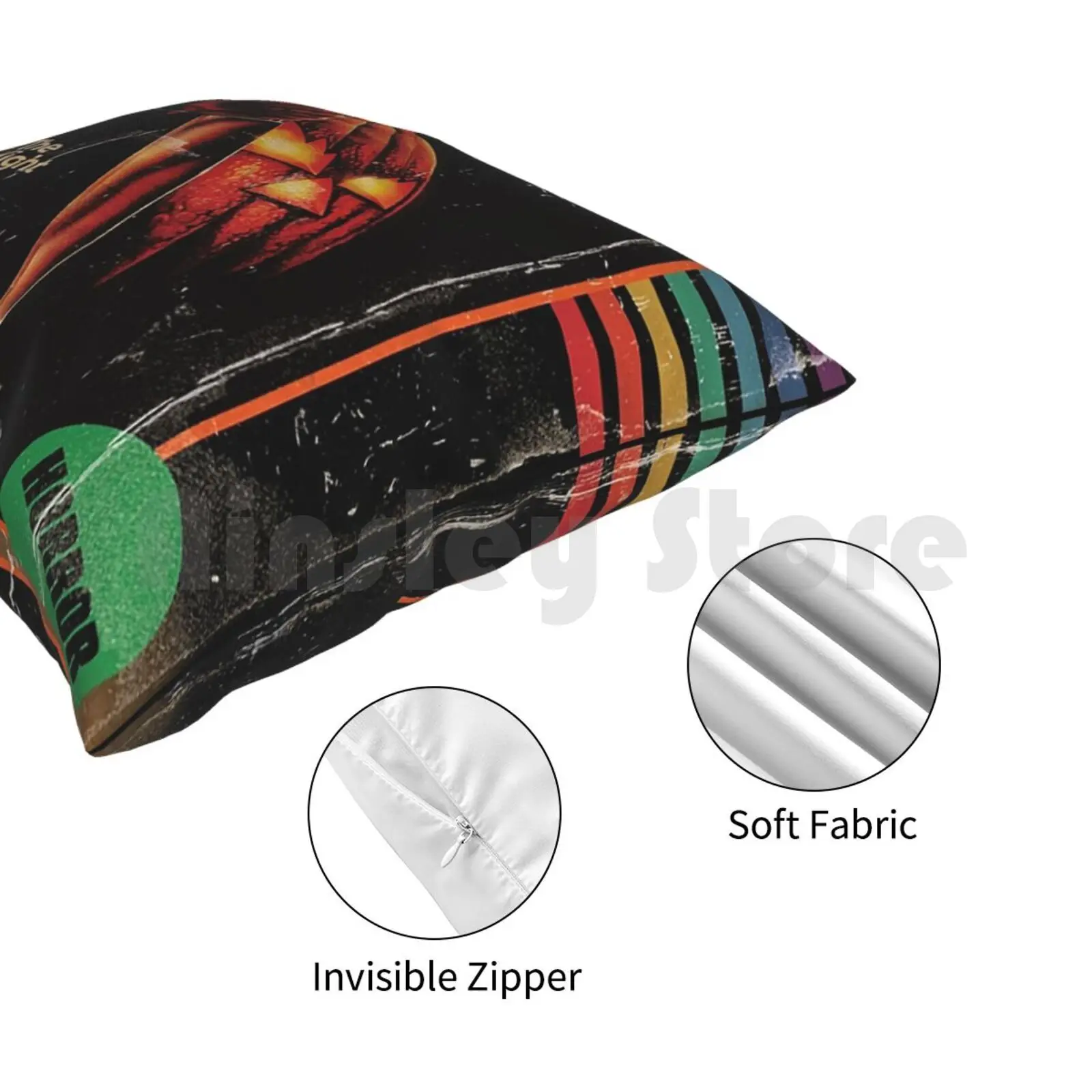 Хэллоуин 1978 Vhs ужас фильм плакат Подушка Чехол напечатанный дом мягкий чехол