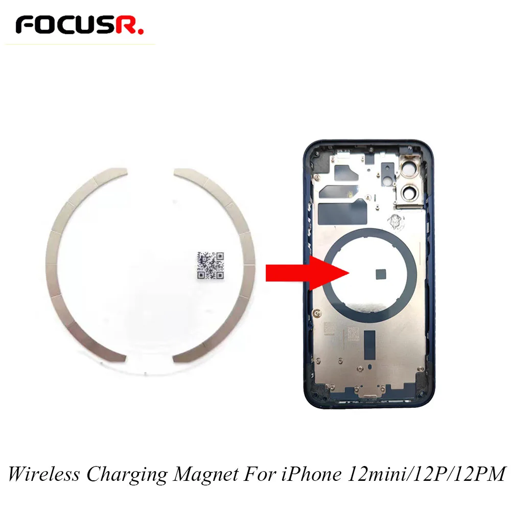 Original Magsafe Wireless Charging Magnet Module Replacement For iPhone 12 Pro Max Mini Back Housing Glass Repair Modification |