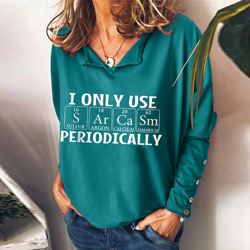 

Fashion Casual Letter Print Loose Shirt Blouse Women Long Sleeve Button Pullover Tops 2021 Spring Autumn V Neck Blusa Sweatshirt